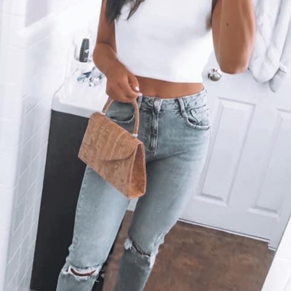 Small cork handbag